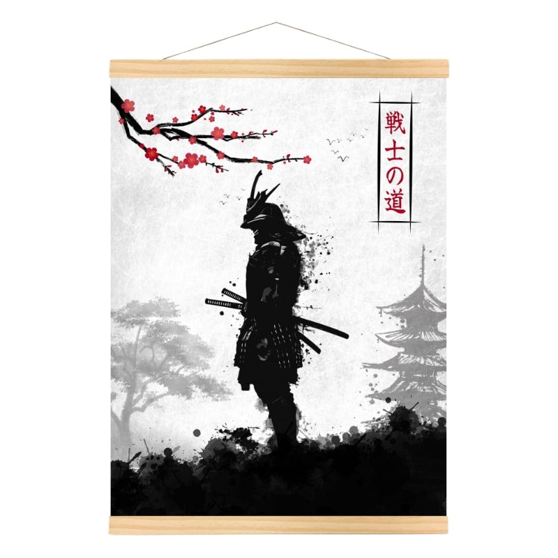 Japanisches Poster Samurai-Krieger - A3