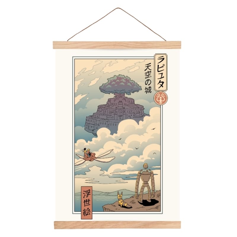 Affiche Japonaise Ukiyo-e Laputa - A3