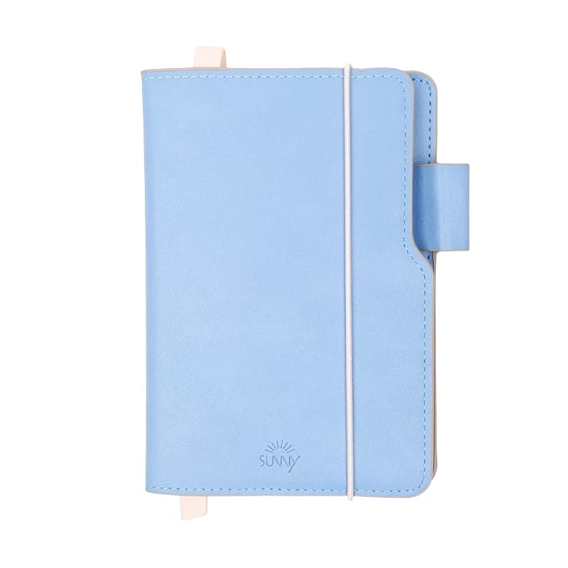 Japanischer perpetueller Sunny Planner Monatsagenda - Blau