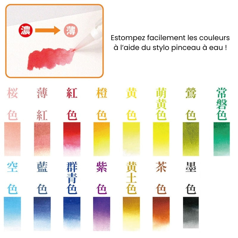 Aquarellpinsel-Stifte Set