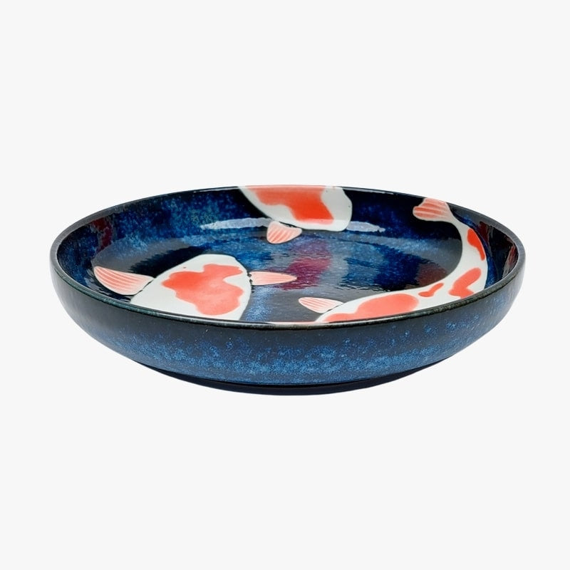 Tiefer japanischer Teller Koi-Karpfen