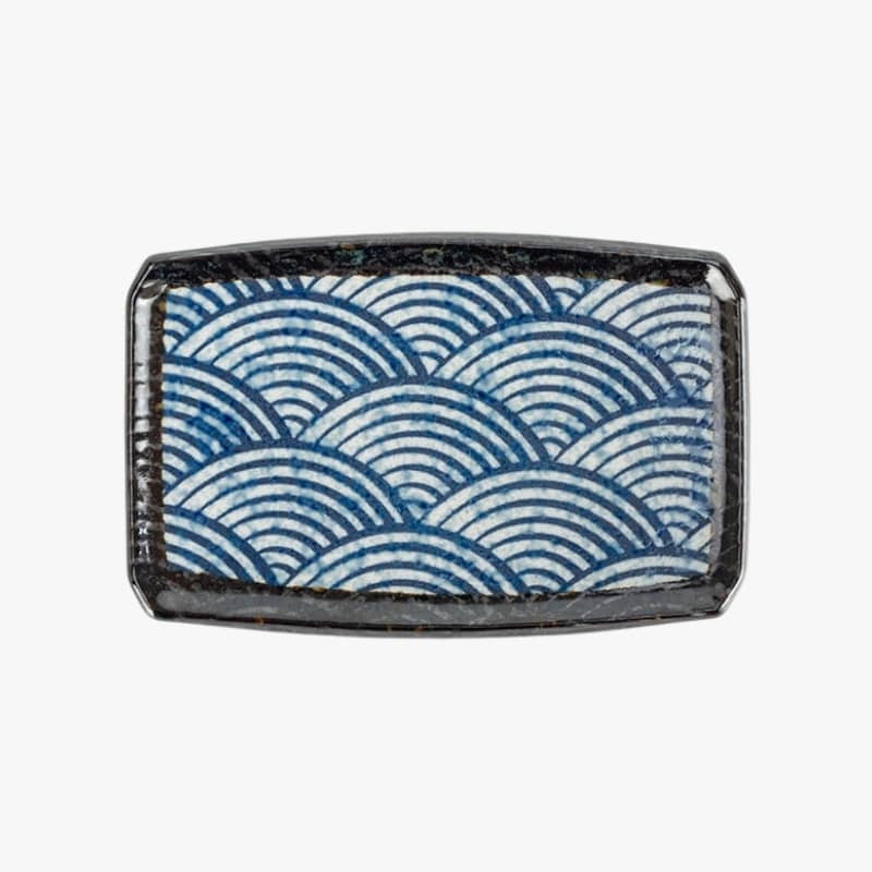 Japanischer rechteckiger Teller Nami