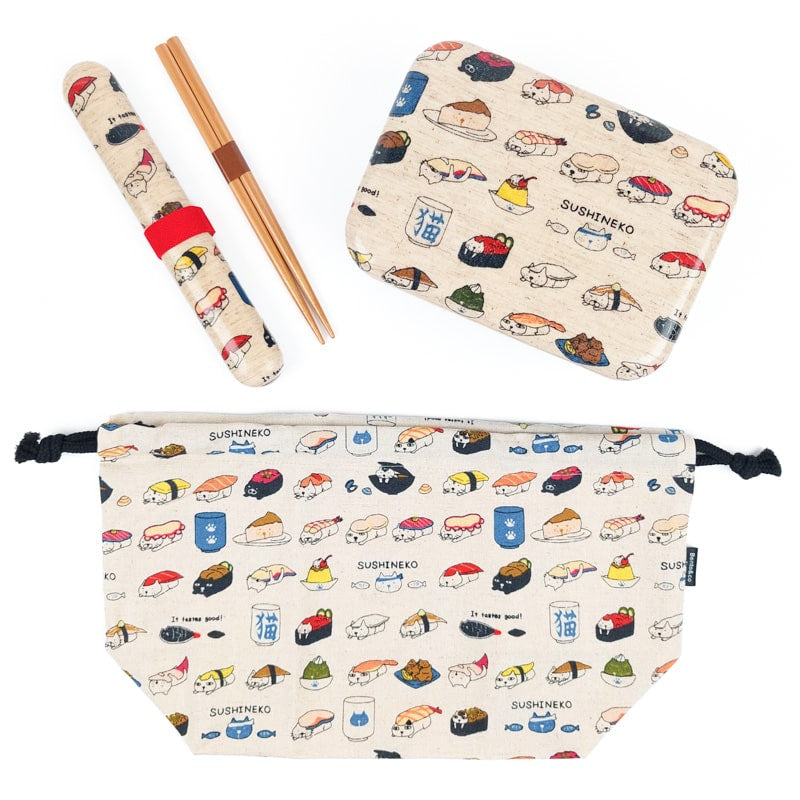 Japanische Baguettes & Sushi Cat Box
