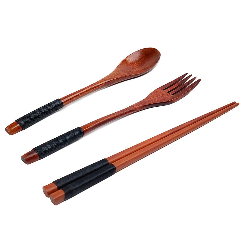 Besteckset Holz