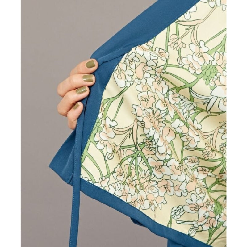 Blau Kimono Jacke Frauen