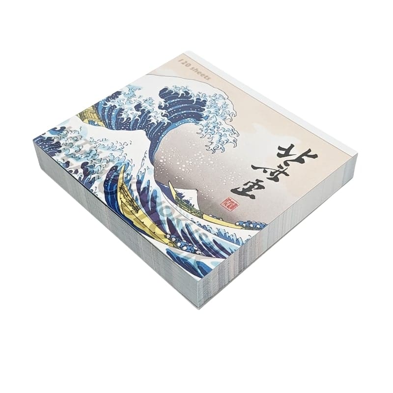 Japanischer Memoblock Hokusai-Drucke