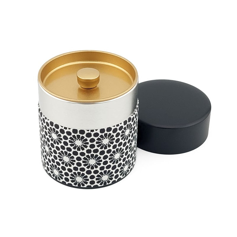 Japanische Teedose Kuro Kiku