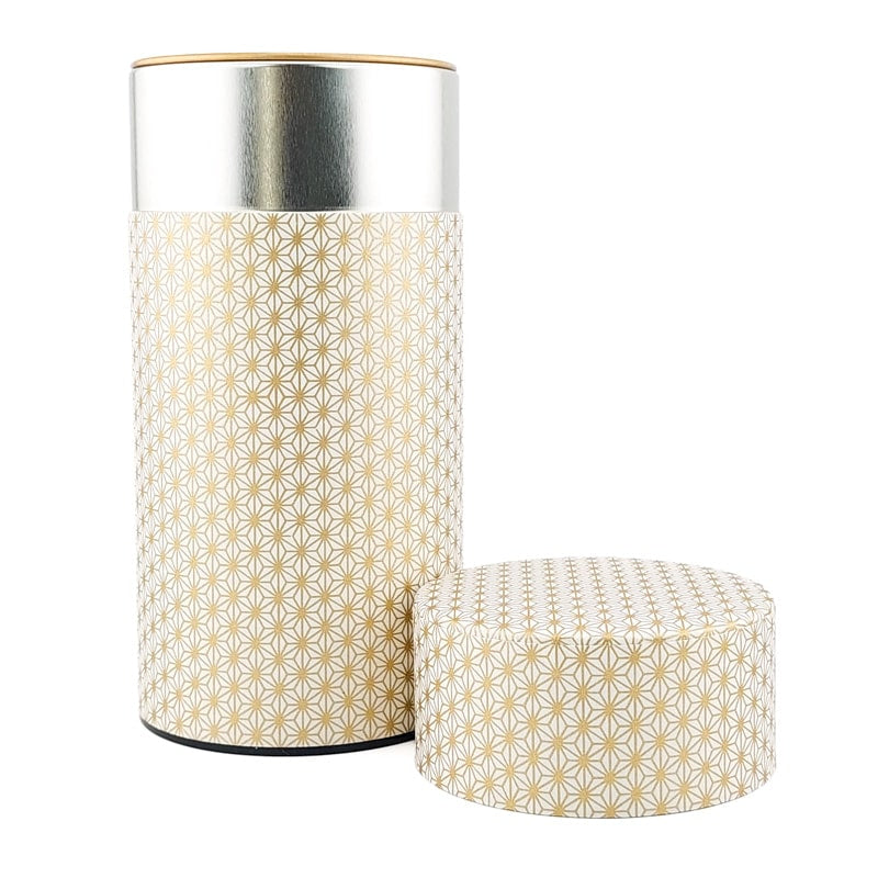 Japanische Teedose Washi Asanoha