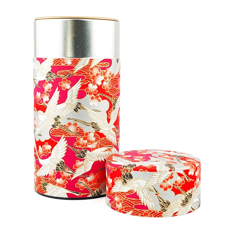 Japanische Teedose Washi Tsuru