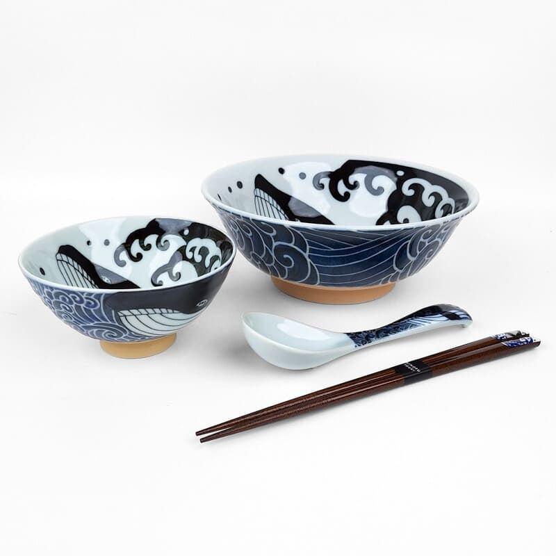 Bol à Riz Japonais Baleine