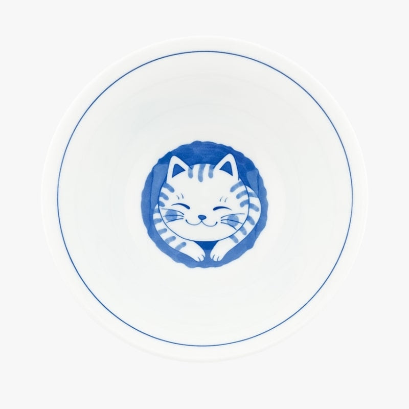 Japanische Schüssel Neko Blau