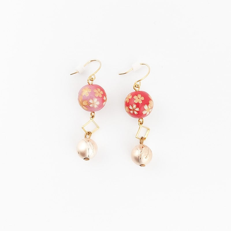 Japanische Ohrringe Cherry Rose