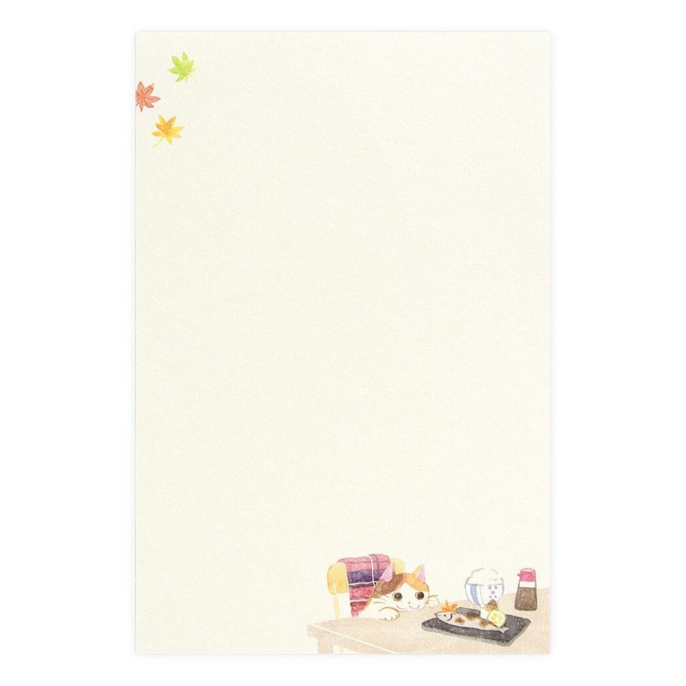 Briefpapier - Katzen im Herbst