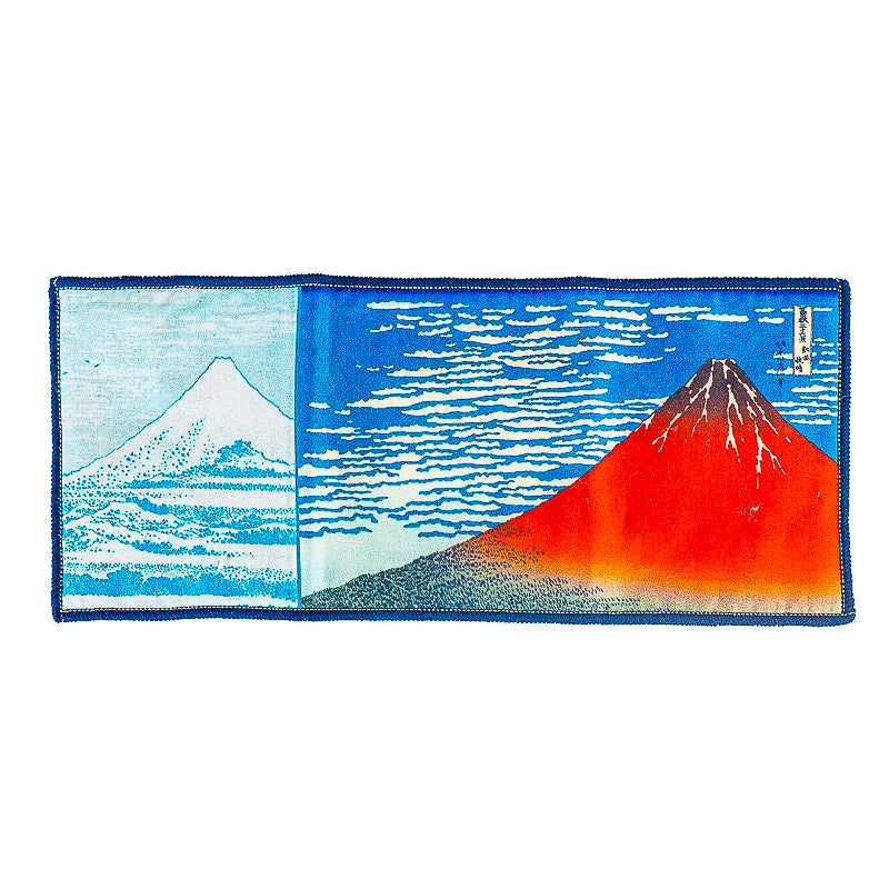Brillenputztuch - Hokusai Roter Fuji