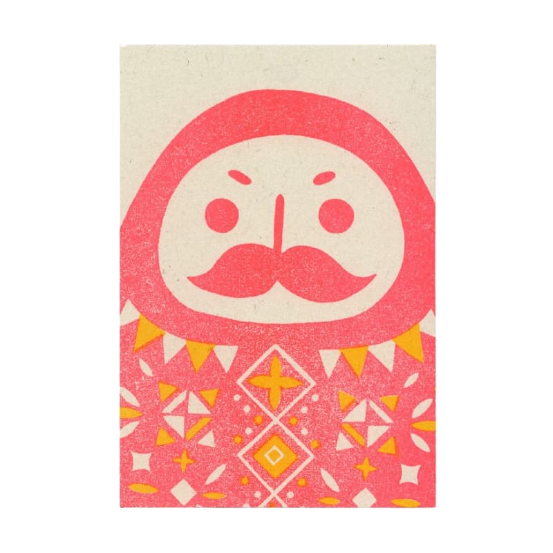 Japanische Postkarte Daruma