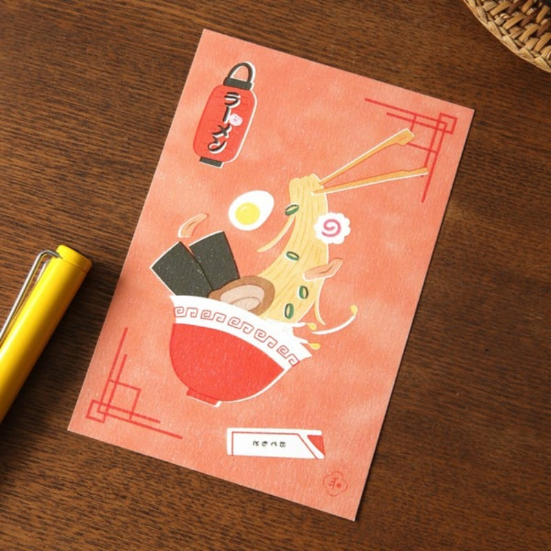 Japanische Postkarte Ramen