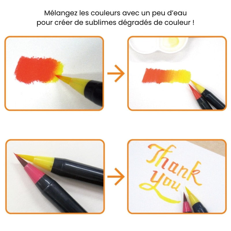 Set Aquarellpinsel-Stifte