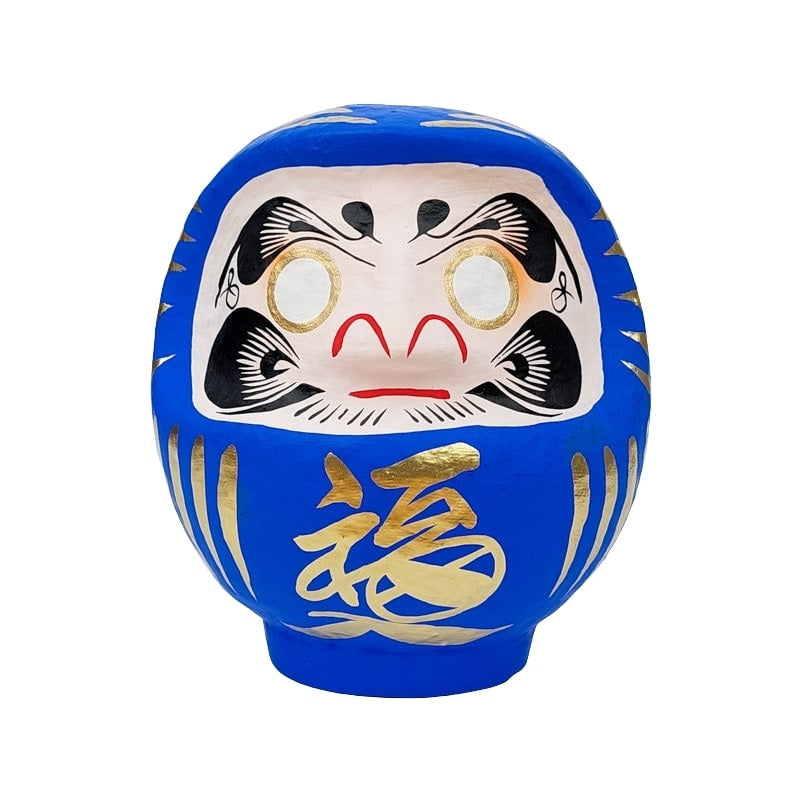 Daruma Japanisch Blau - 12 cm