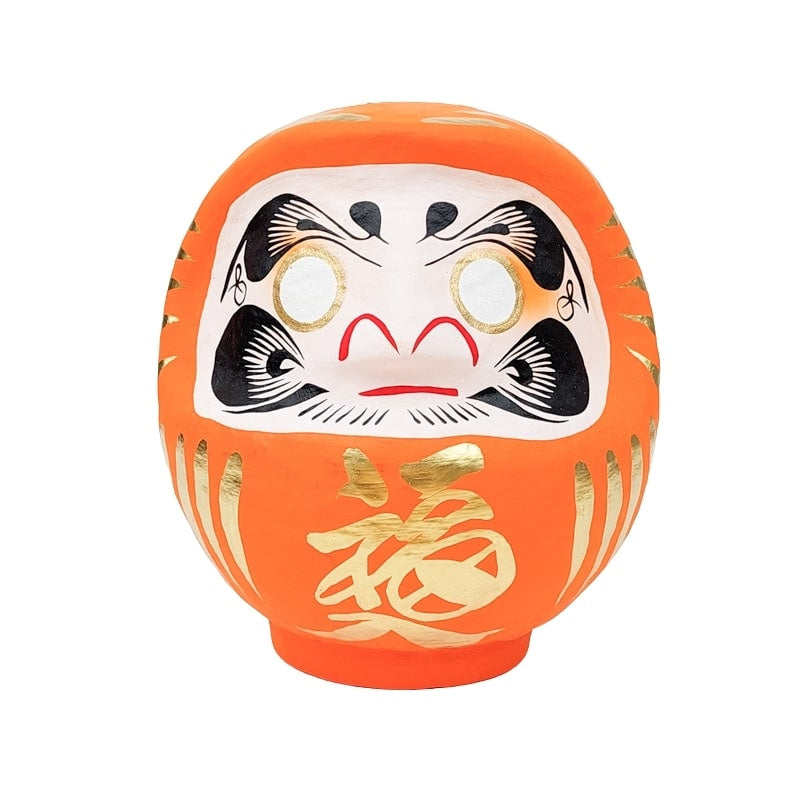 Daruma Japanisch Orange - 12 cm