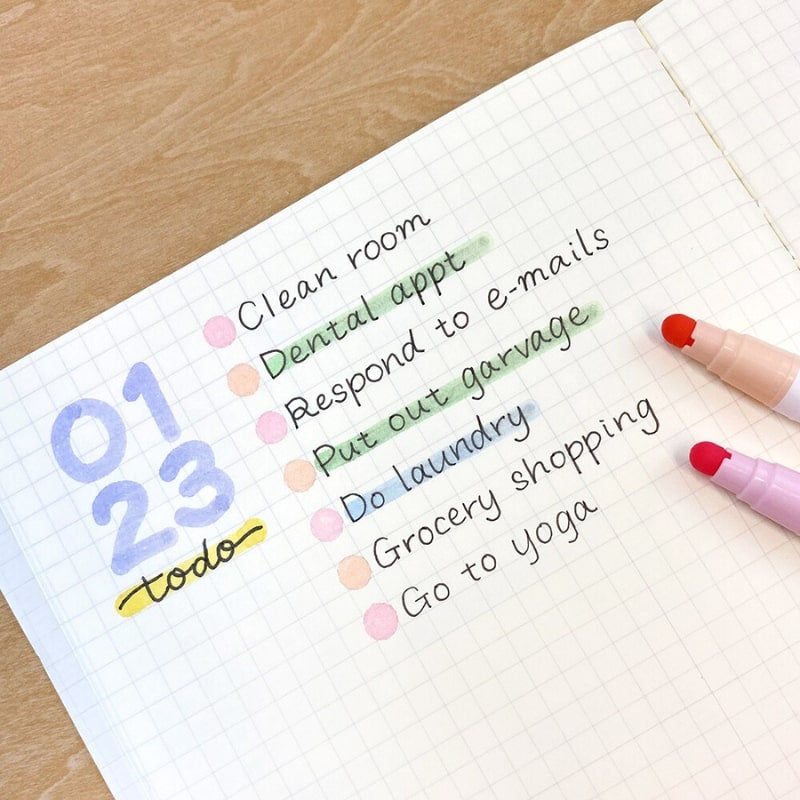 Dot Mild Textmarker - 6er-Set