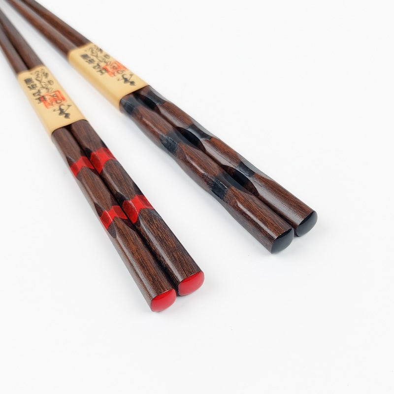 Duo Japanische Essstäbchen - Holz