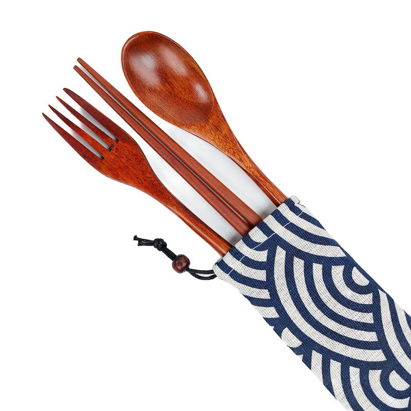 Essstäbchen Etui - Seigaiha