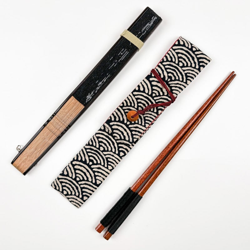 Fächertasche - Seigaiha