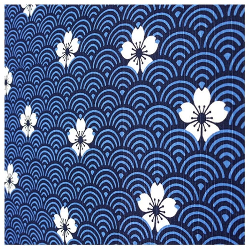 Furoshiki Japonais Motif Seigaiha - 70x70 cm - 70cm x 70cm