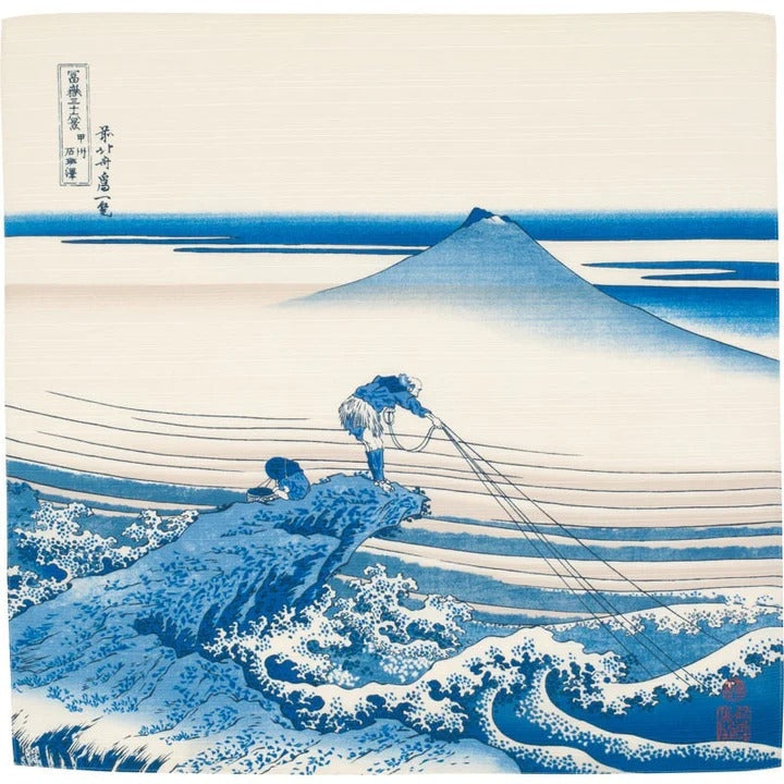 Furoshiki Mount Fuji Blau