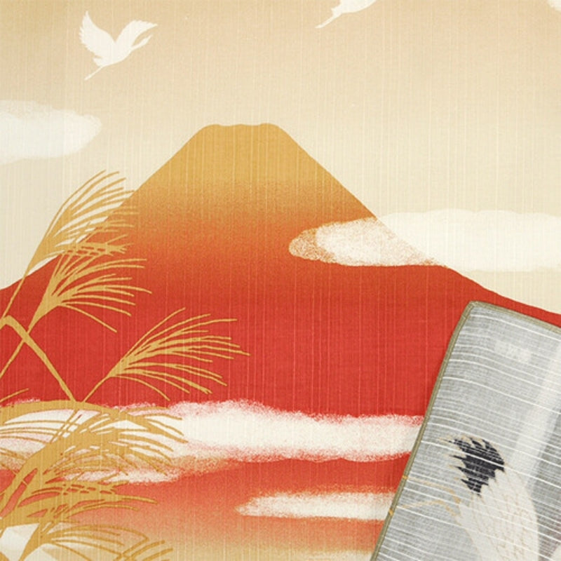 Furoshiki Tuch - Kranich & Fuji - 50x50 cm