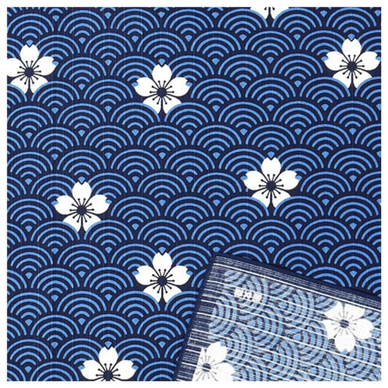 Furoshiki Tuch - Seigaiha-Muster - 70x70 cm