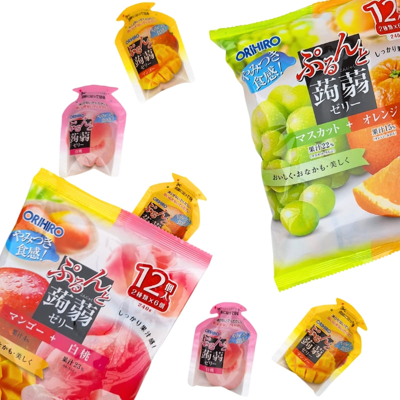 Gelée de Konjac Mangue & Pêche Orihiro