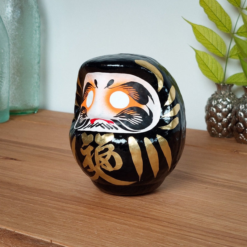 Groß Daruma Japan - Schwarz