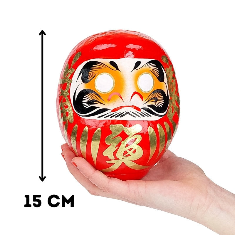 Groß Daruma - Rot 15 cm