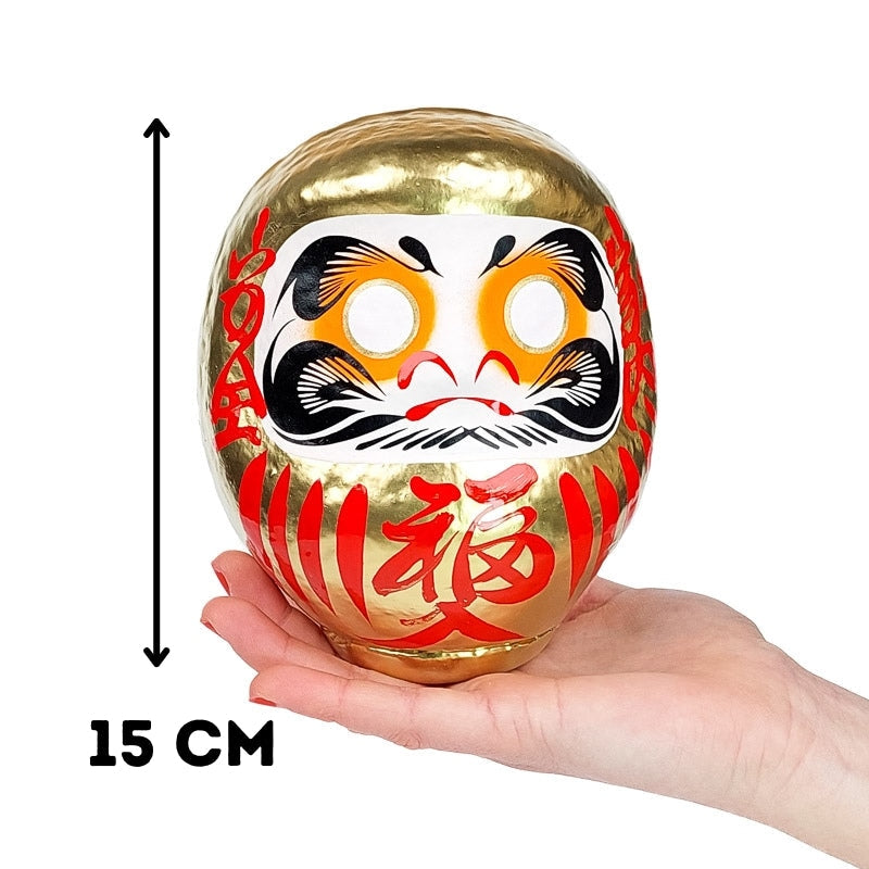 Großer Goldener Daruma 15 cm