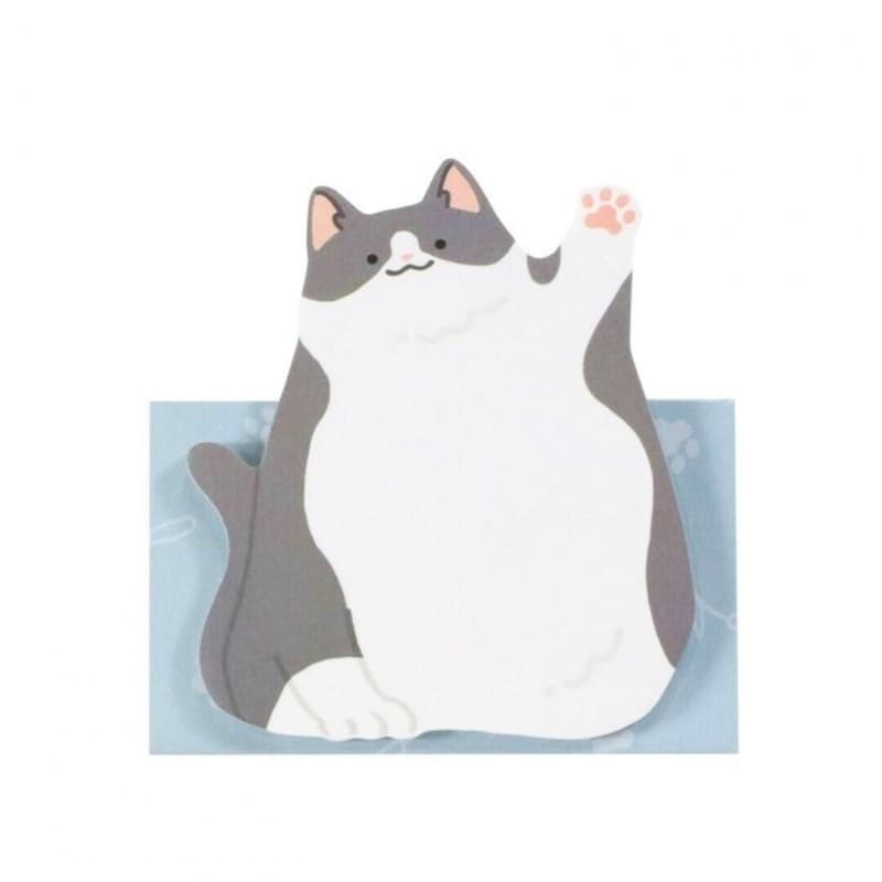 Haftnotizen Hi! Katze Grau