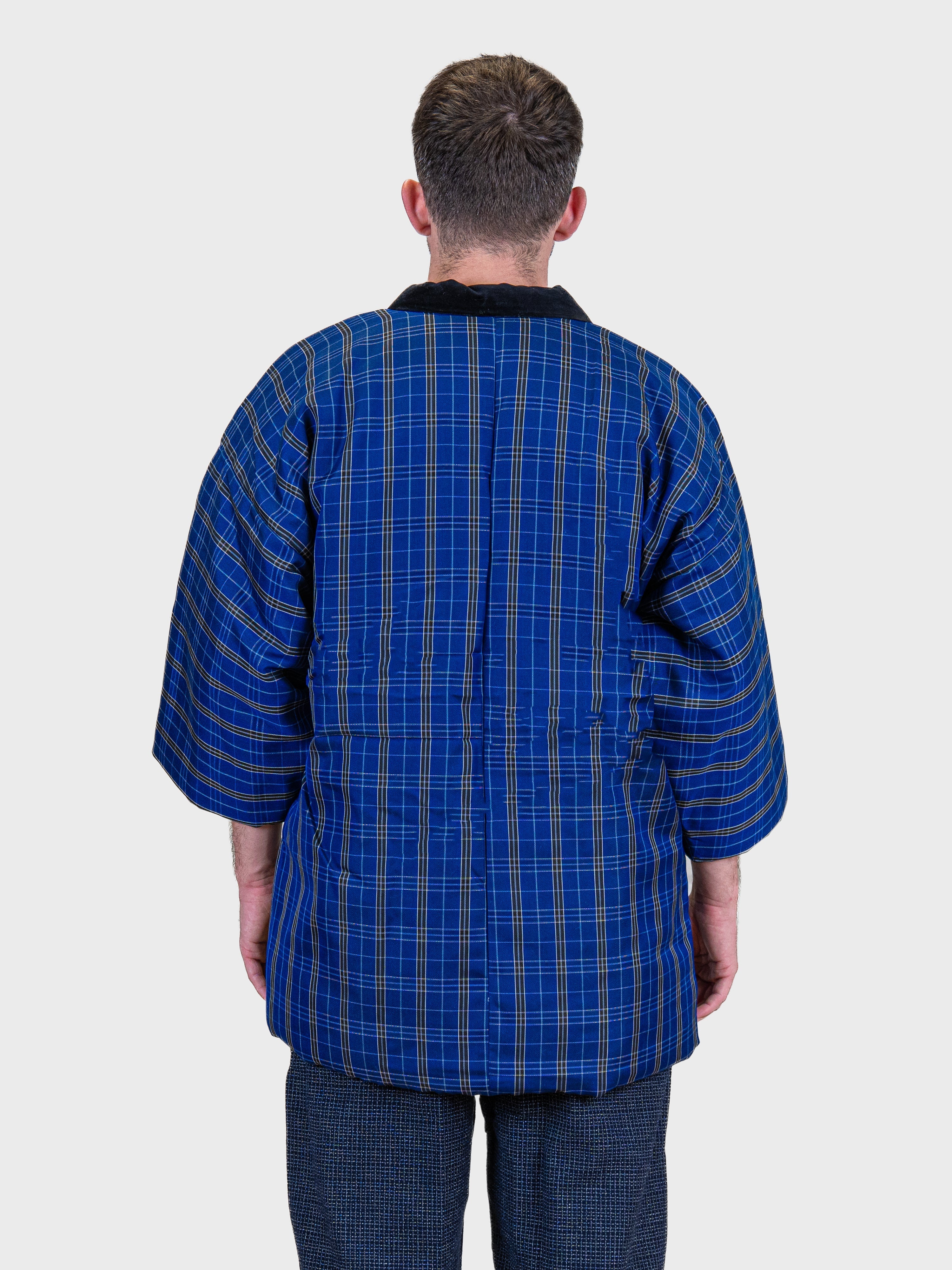 Hanten-Jacke Herren – Blaue Kōshi-Karo