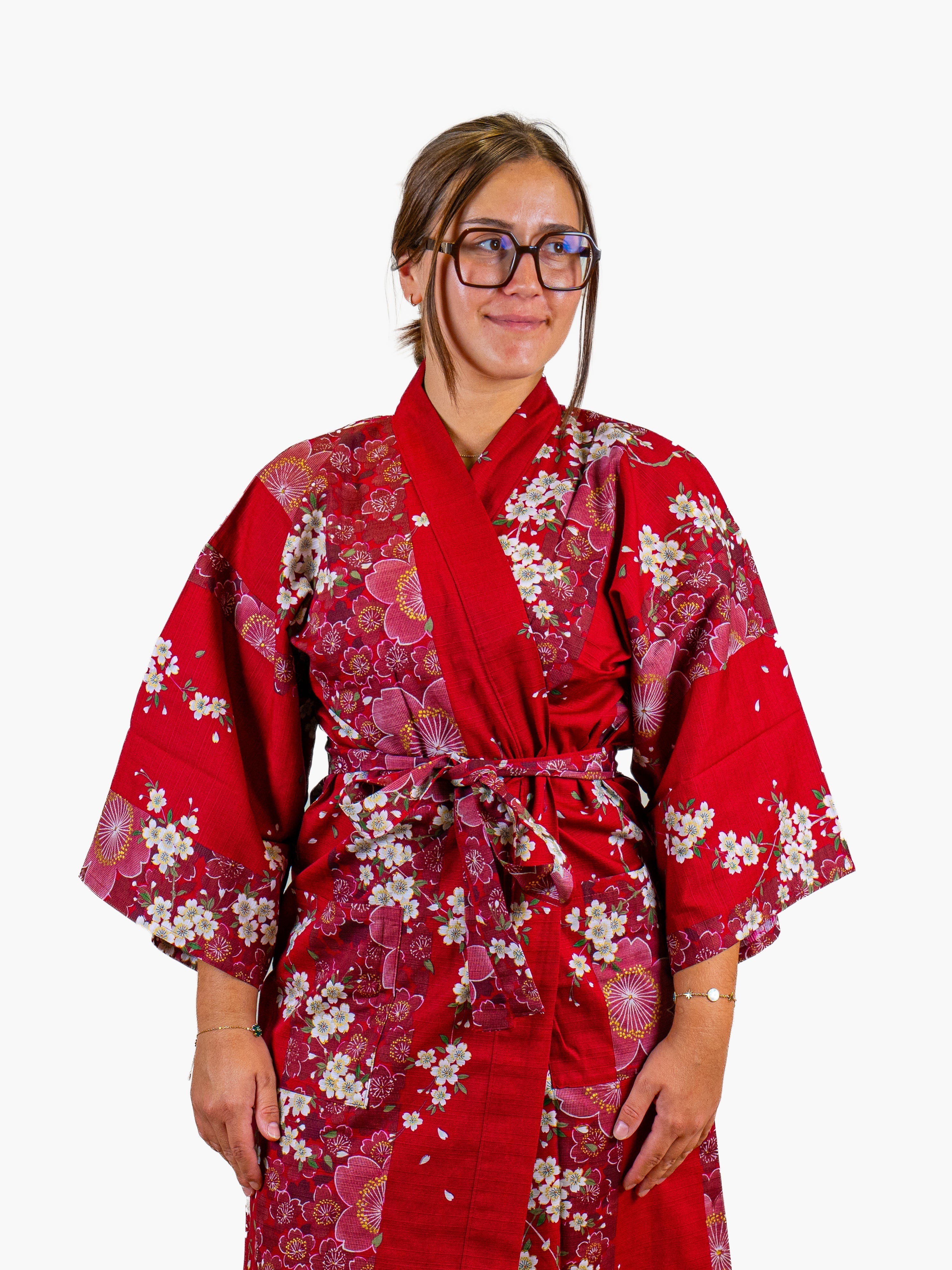 Happi-Kimono Damen – Rote Sakura