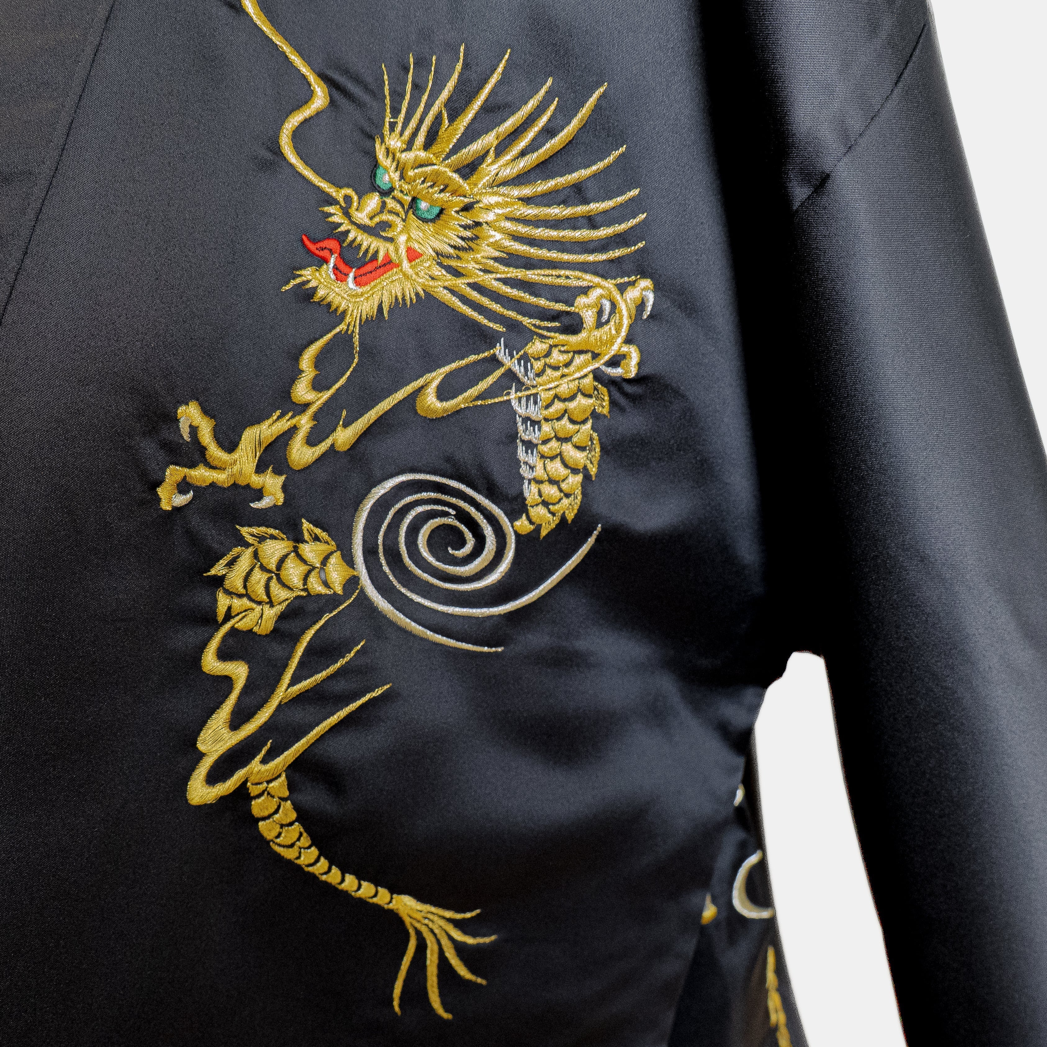 Happi-Kimono Herren Oversize – Goldener Drache
