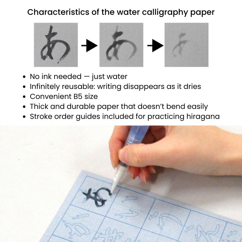 Hiragana-Trainingsset Mit Wasserpinsel