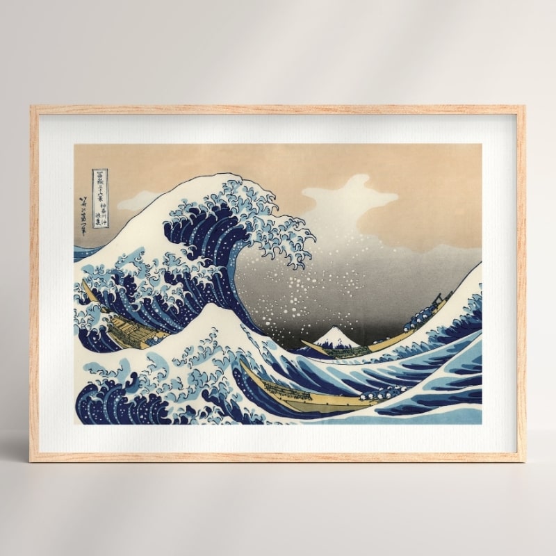 Hokusai Welle Kanagawa Poster A3