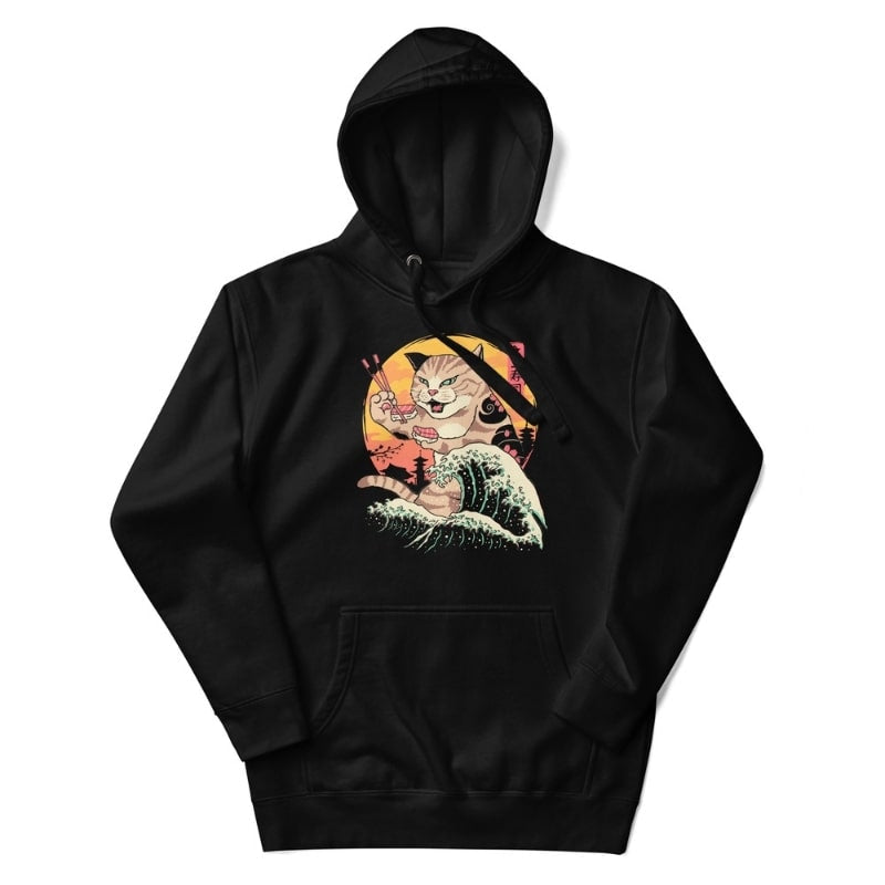 Japan Hoodie - Kaiju Neko Sushi S