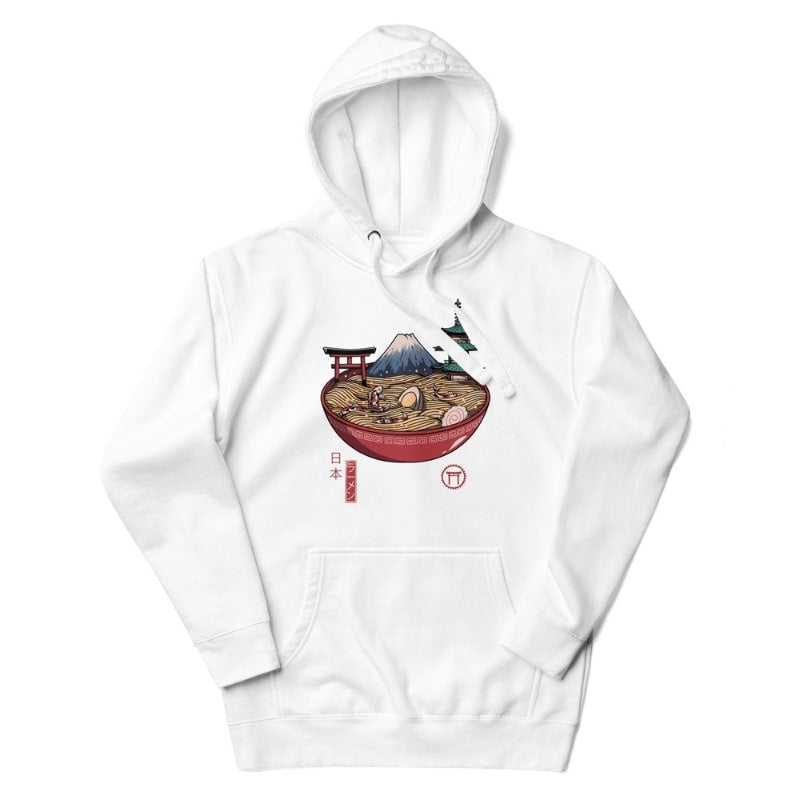 Japan Hoodie - Ramen Leben S / Weiß