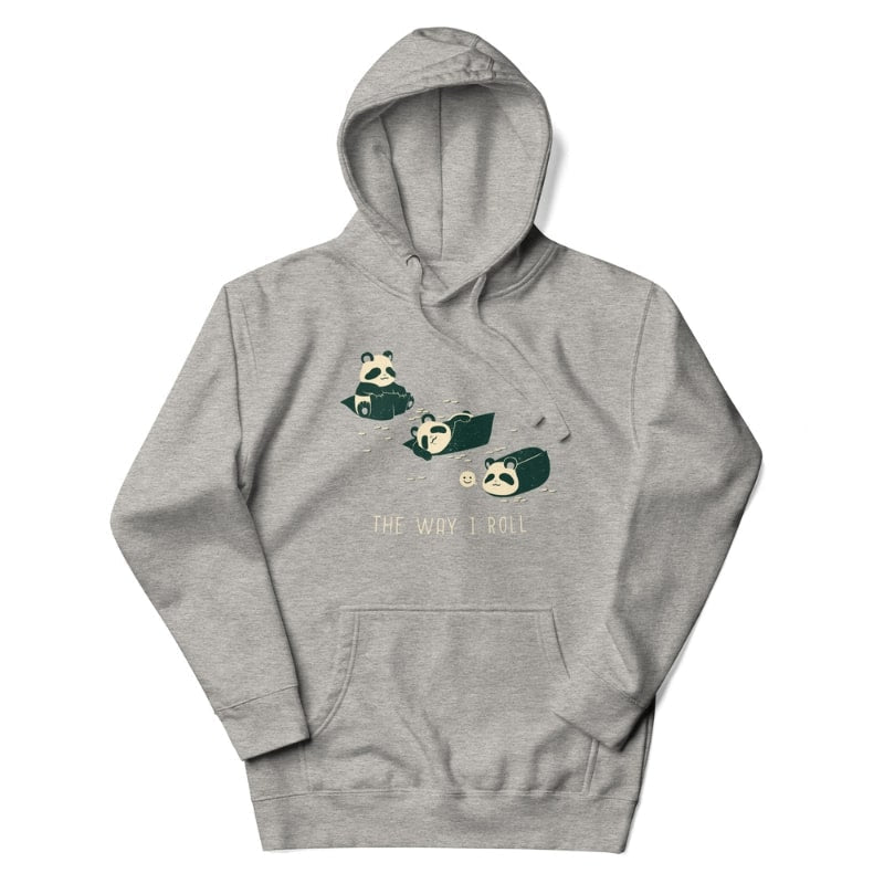 Japan Hoodie - Sushi Roll S / Grau