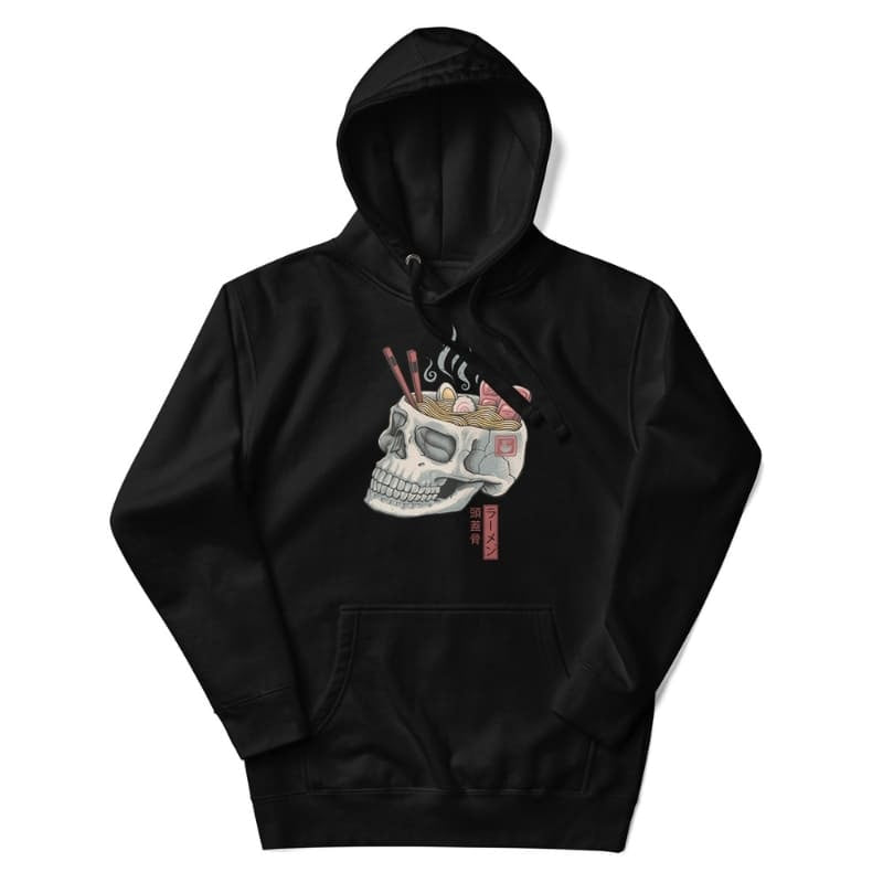 Japan Hoodie - Totenkopf Ramen S / Schwarz