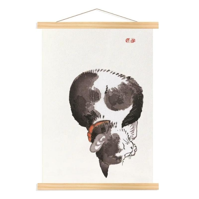 Japan Kunstdruck Katze