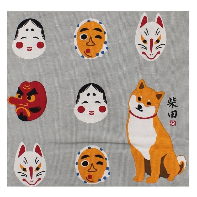 Japan Tote Bag - Grau Omote to Shiba