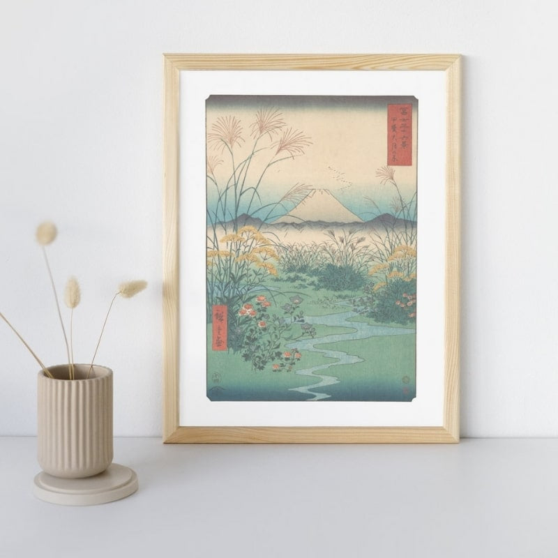 Japanische Drucke - Ebene von Ōtsuki A3