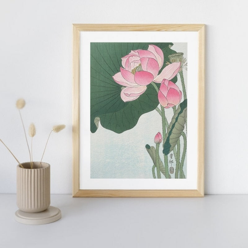 Japanische Drucke - Lotusblüte A3