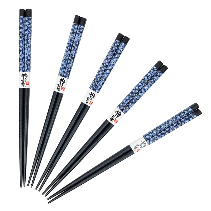 Japanische Essstäbchen – Asanoha Blau